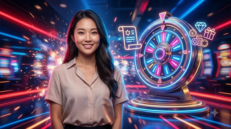 Ảnh minh họa chi tiết bàn spinning wheel và yếu tố cần nắm trước khi chơi