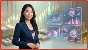 Bóng rổ online hấp dẫn - minh họa sân bóng rổ với dữ liệu phân tích và biểu đồ xu hướng