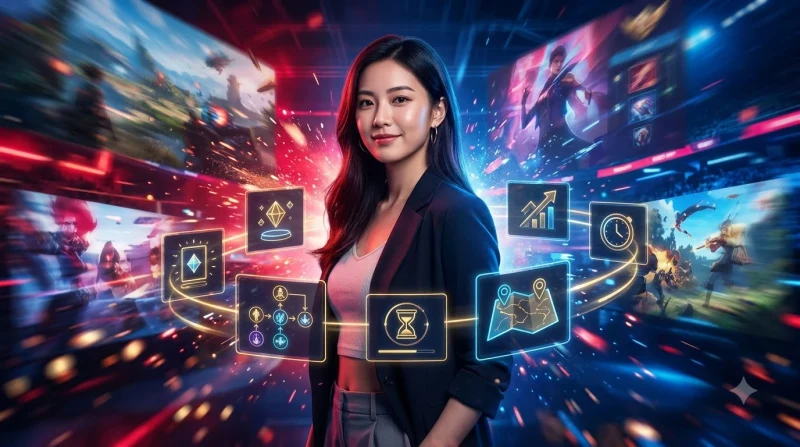 Minh họa các lợi ích và cơ hội nhận thưởng khi cập nhật tin tức game đều đặn