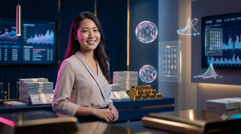 Minh họa lựa chọn nền tảng xổ số online tại Việt Nam với giao diện số hóa trên điện thoại