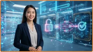 Minh họa tổng quan nhu cầu rút tiền và hệ thống giao dịch trực tuyến hiện đại